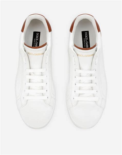 Calfskin Portofino sneakers in White for Men 